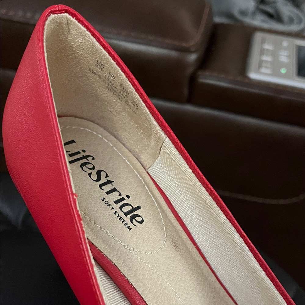 Life Stride Women's Bold Red Heels - Picture 5 of 6